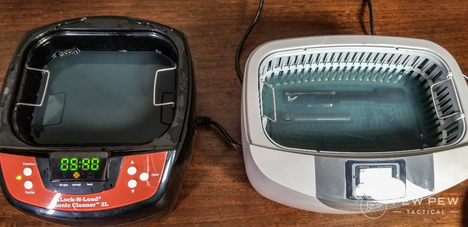 Gun Parts Ultrasonic Cleaning, 16 Minutes