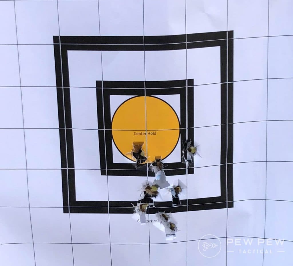 Ruger Security 380 Fiocchi target