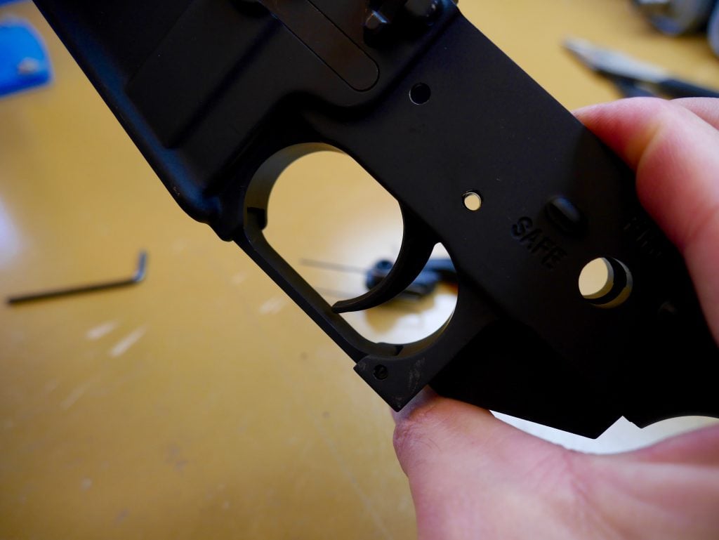 Trigger Hole Through Receiver