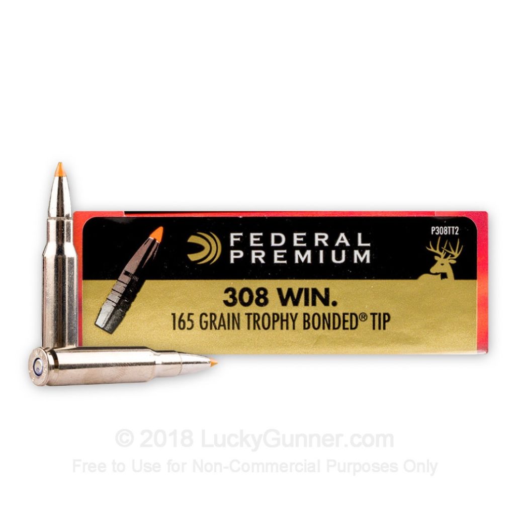 Product Image for Federal .308 Win 165gr Vital-Shok Trophy Bonded Tip