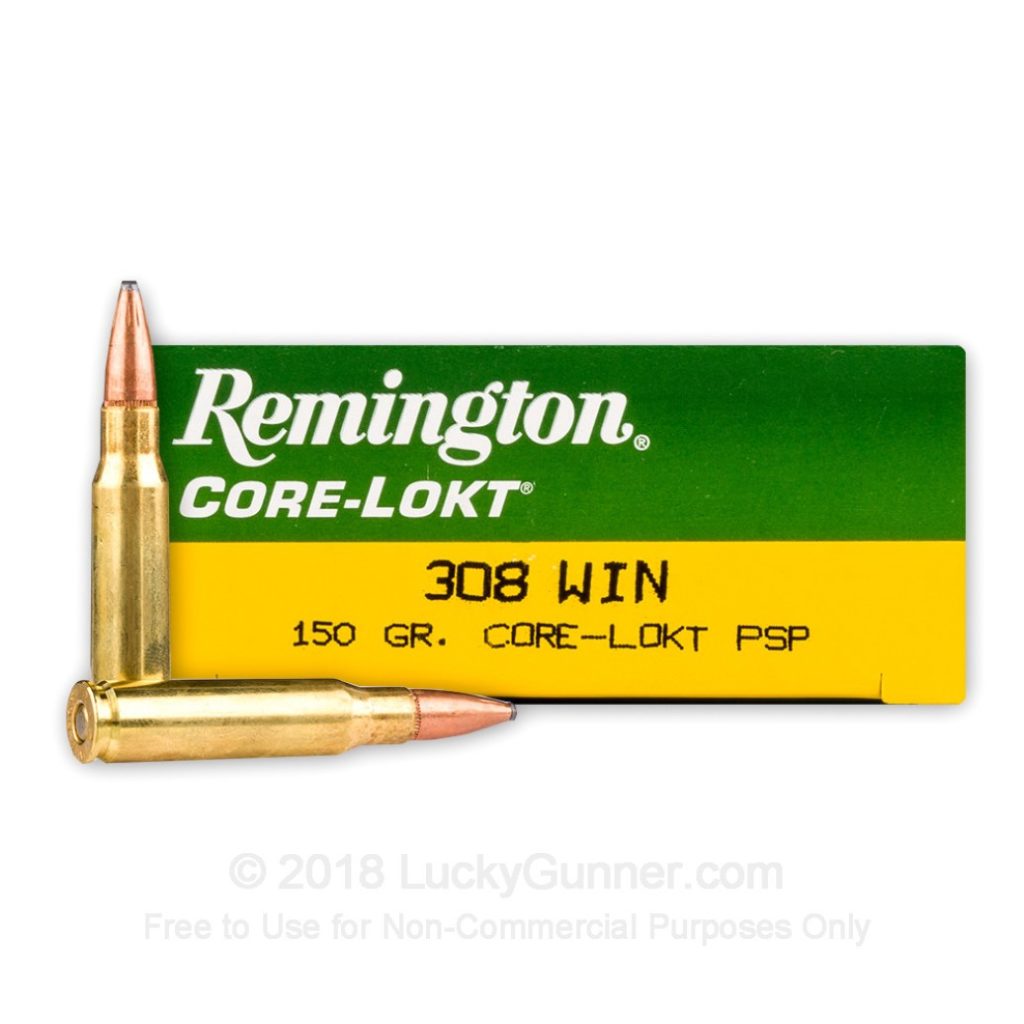 Product Image for Remington .308 Win 150gr Core-Lokt PSP