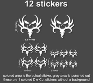 Product Image for Punisher Deer Skull Decals