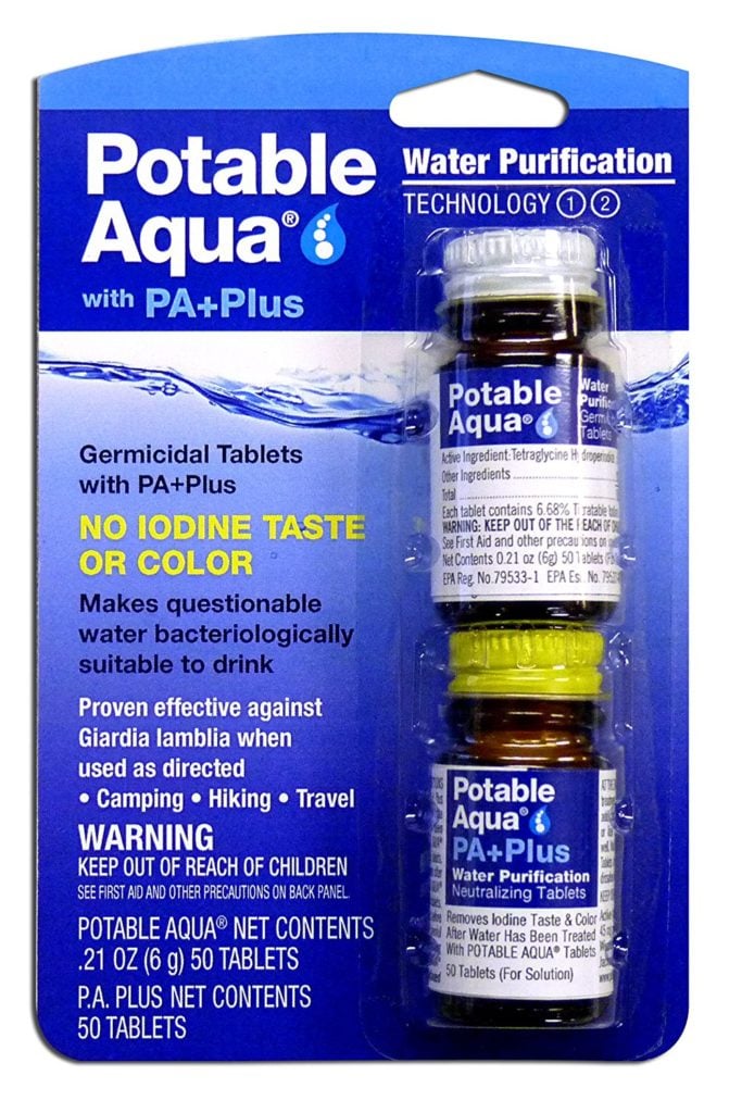 Product Image for Potable Aqua with PA+ Germicidal Tablets