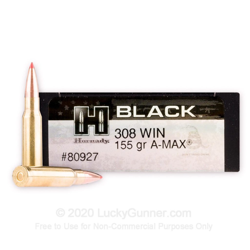 Product Image for Hornady BLACK .308 Win 155gr A-MAX