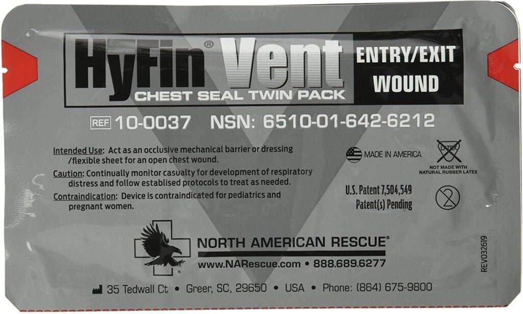 Product Image for NAR Hyfin Vent Chest Seal