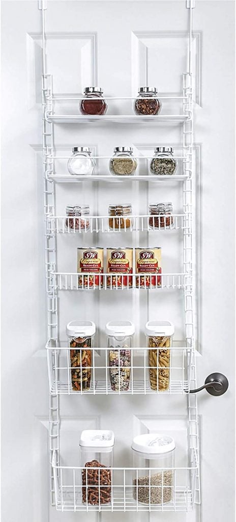 Product Image for Smart Design Over The Door Adjustable Pantry Organizer Rack