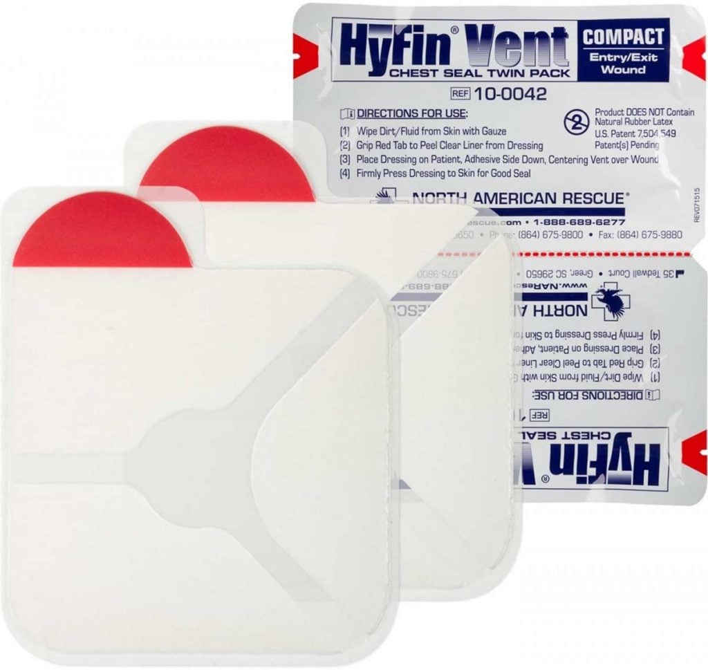 Product Image for NAR HyFin Chest Seal Twin Pack