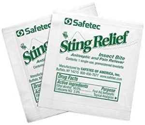 Product Image for Safetec Sting Relief Wipe, 48 Count