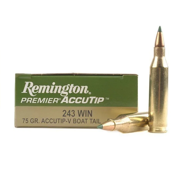 Product Image for Remington Premier .243 Win 75 GR AccuTip-V BT