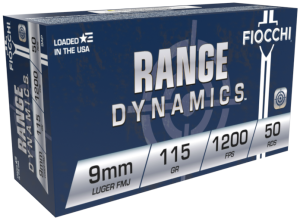 Product Image for Fiocchi Range Dynamics 9mm, 115Gr