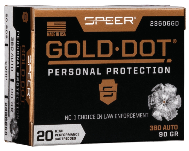 Product Image for Speer Gold Dot 90gr GDHP .380 ACP