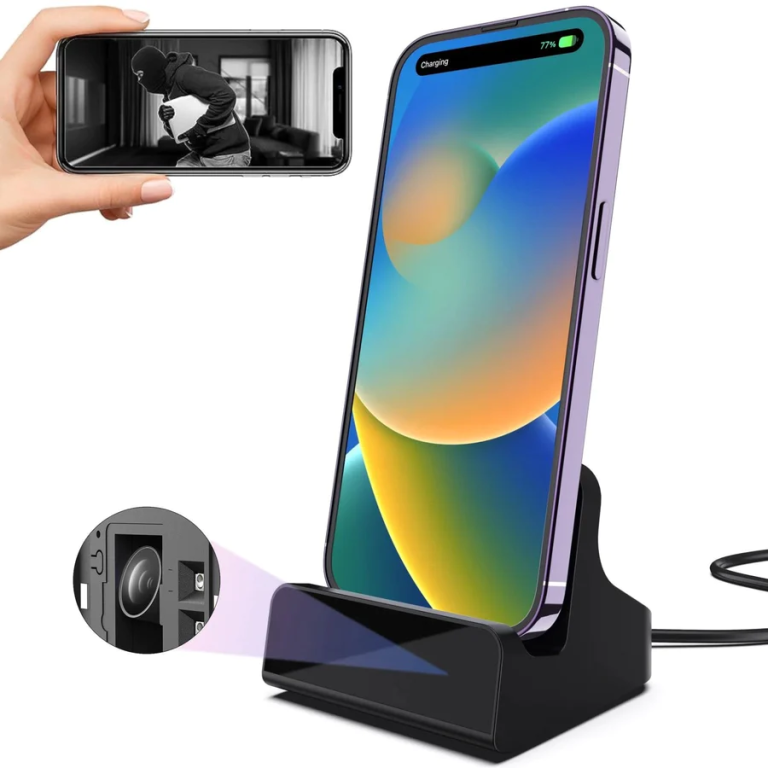 Product Image for SpyWfi iPhone Dock Charger Camera