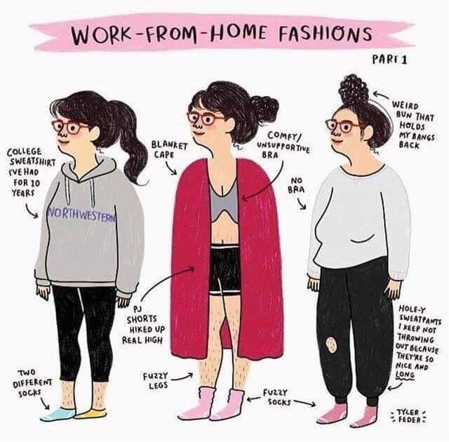 Tyler Feder WFH fashions