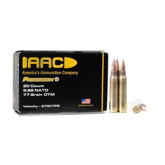 AAC 5.56 NATO 77 GR OTM ammo, 20rds - $0.50/rd