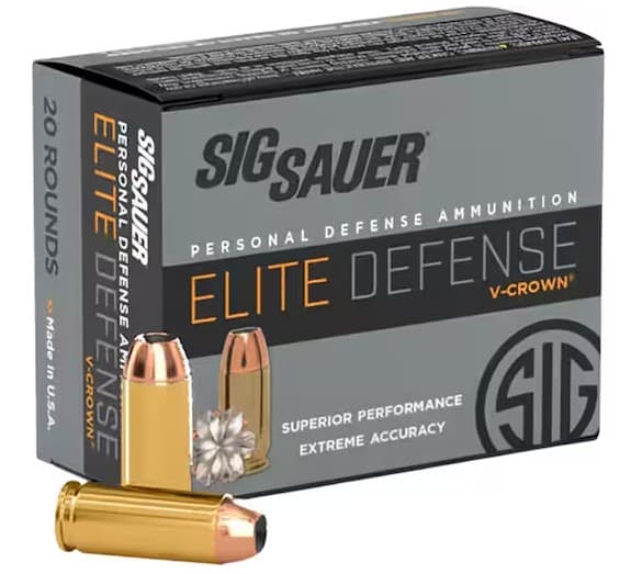 Sig Sauer 10mm 180gr V-Crown JHP Ammo, 20rds - $14.49