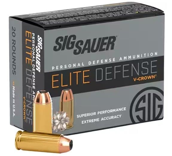 Sig Sauer 10mm 180gr V-Crown JHP Ammo, 20rds - $14.49