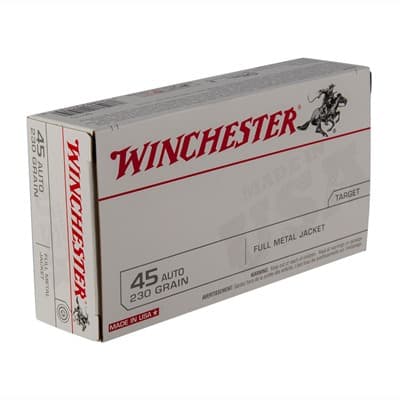 Winchester White 230gr FMJ .45 ACP