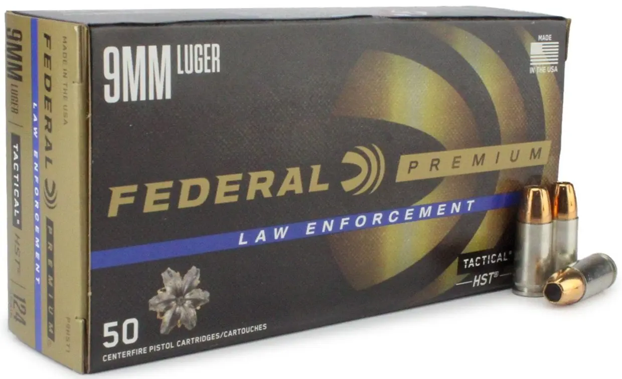 Federal Premium HST 9mm Ammo 124gr JHP