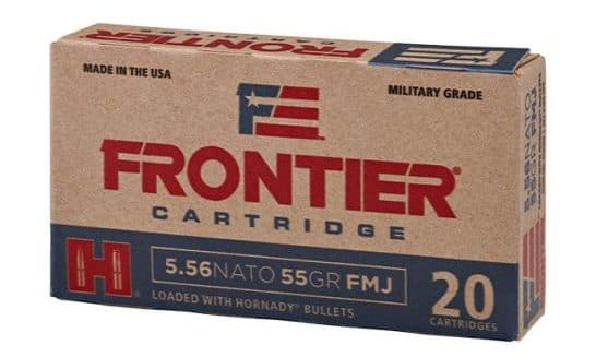 Hornady Frontier 5.56 NATO 55gr FMJ