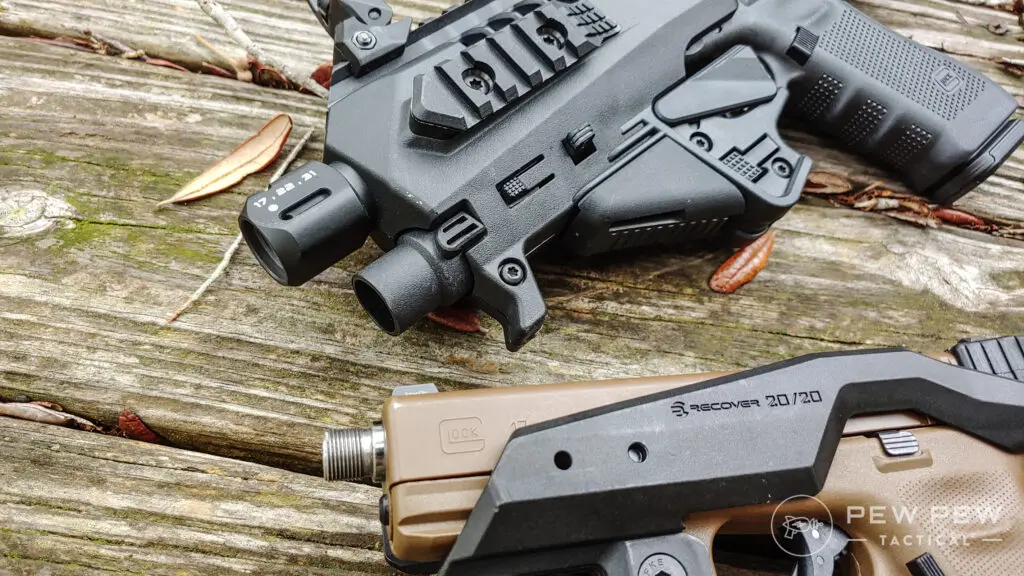 Roni and Recover Tactical 20/20 muzzle end