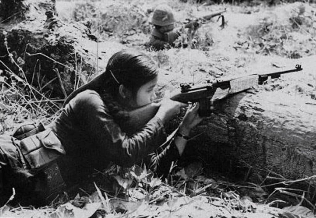 M1 Carbine in the hands of VC Irregular