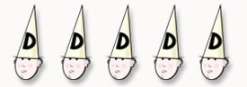 5 out of 5 Dunce Hats