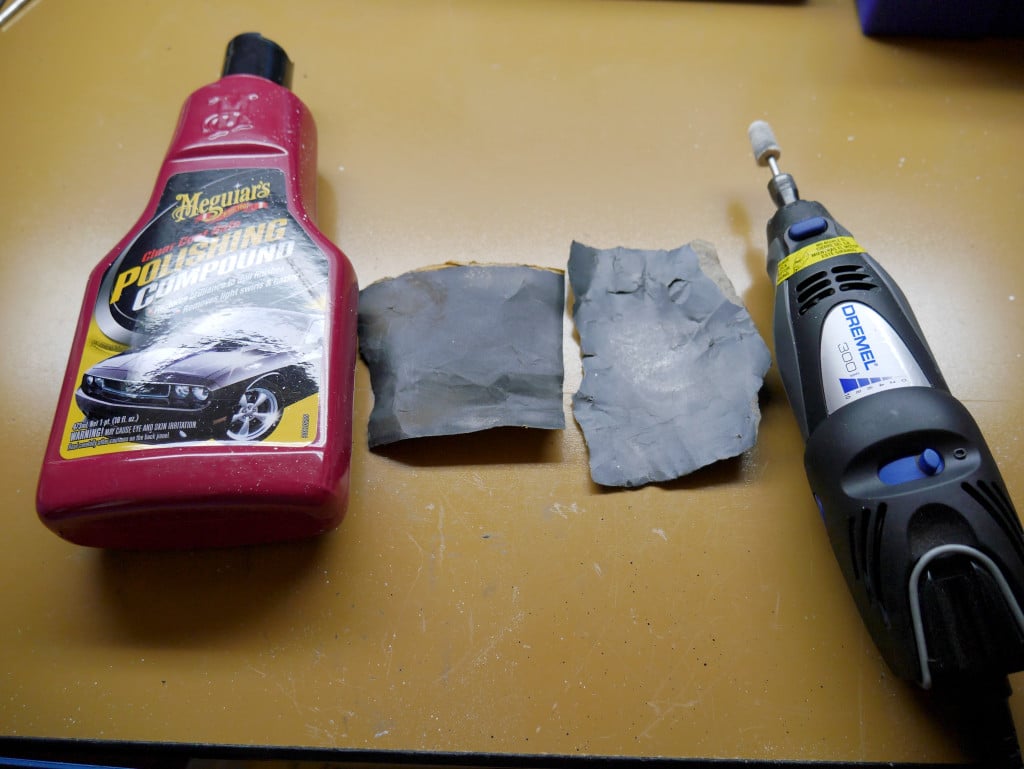 Polishing Compound, Sandpaper, Dremel Tool