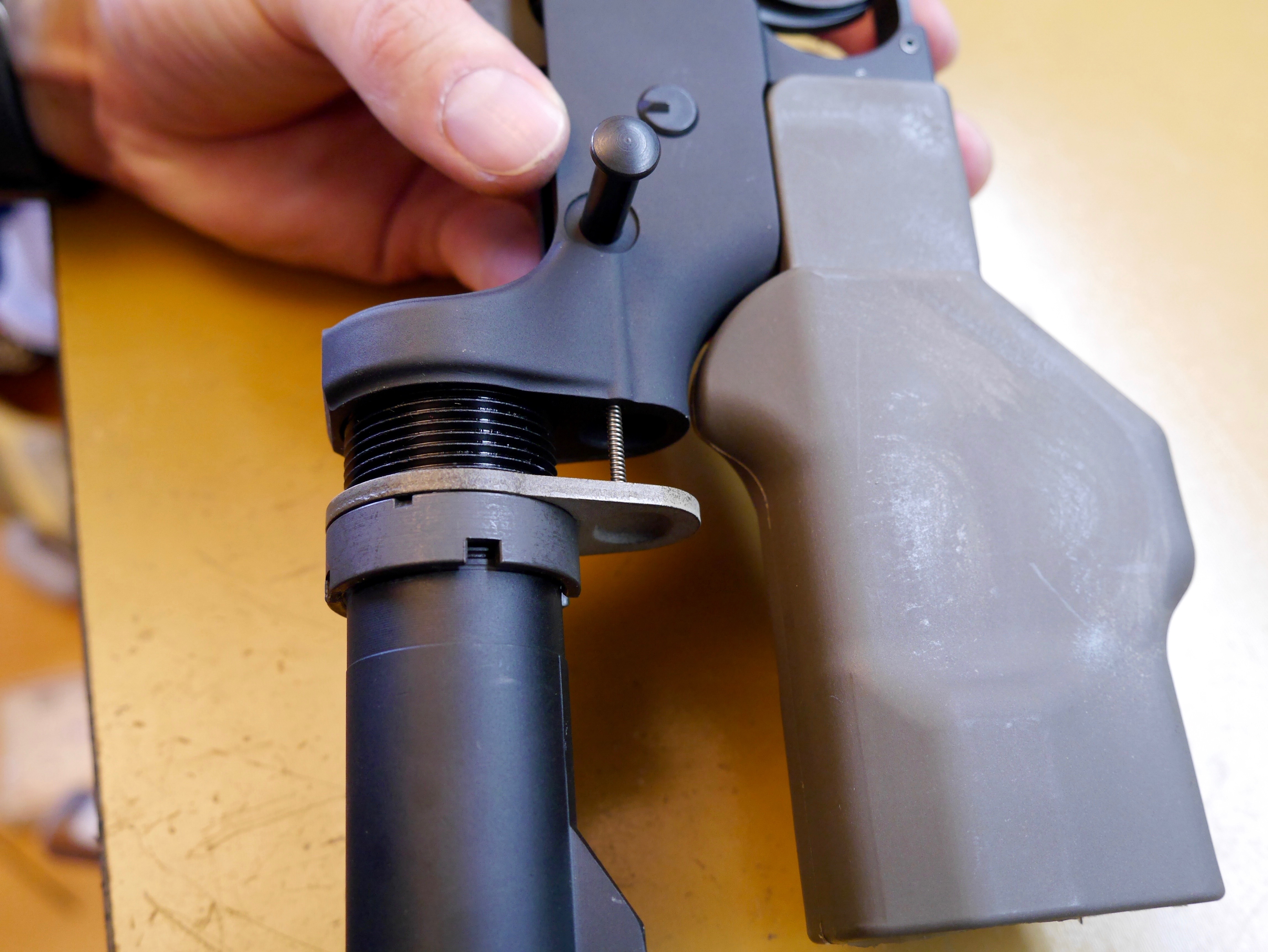 Screwing in Buffer Tube