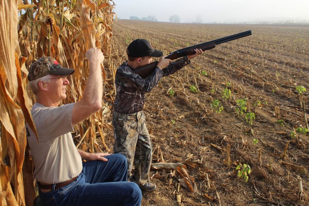 Grandpa with Grandkid and Gun