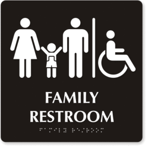 Family Restroom Sign