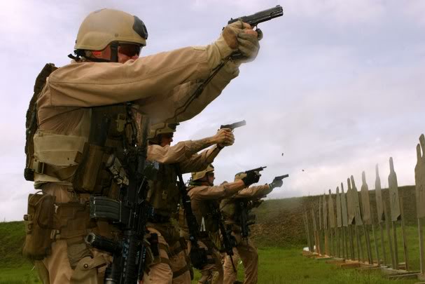 Marines with 1911's