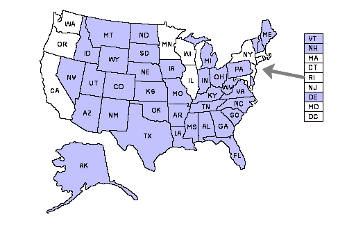 Florida CCW reciprocity map