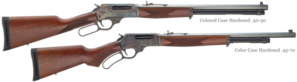 Color Case Hardened Editions Henry Large Caliber Lever Action Rifles