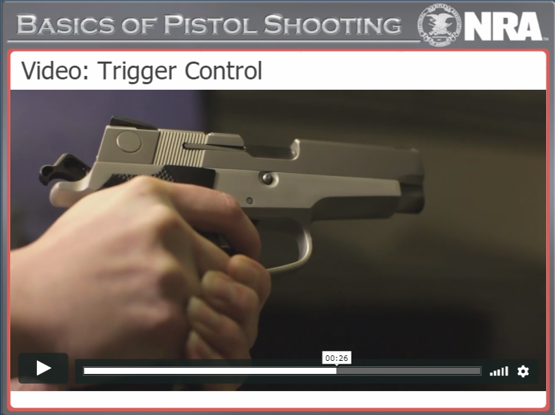 Trigger Control, NRA Basic Pistol