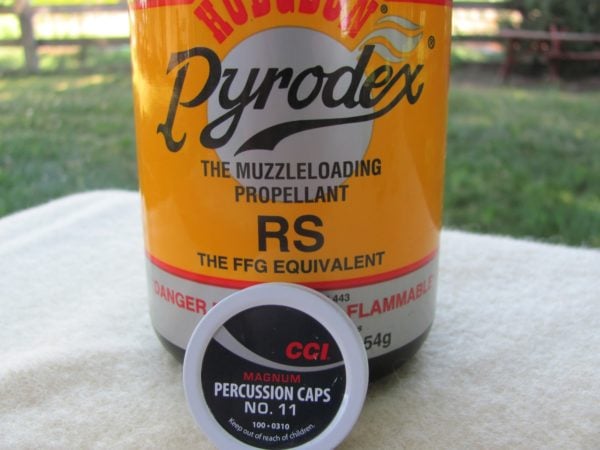 muzzleloading propellant and percussion caps