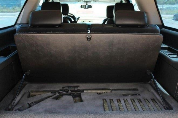 AR stored in trunk of car