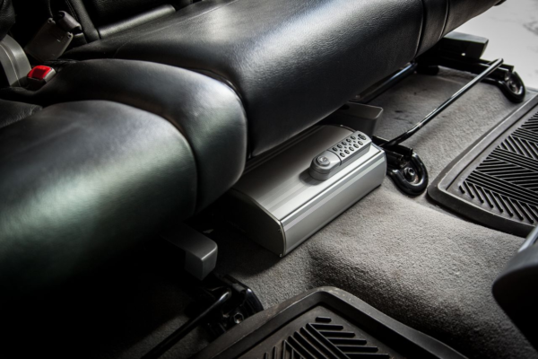 Car gun safe under seat