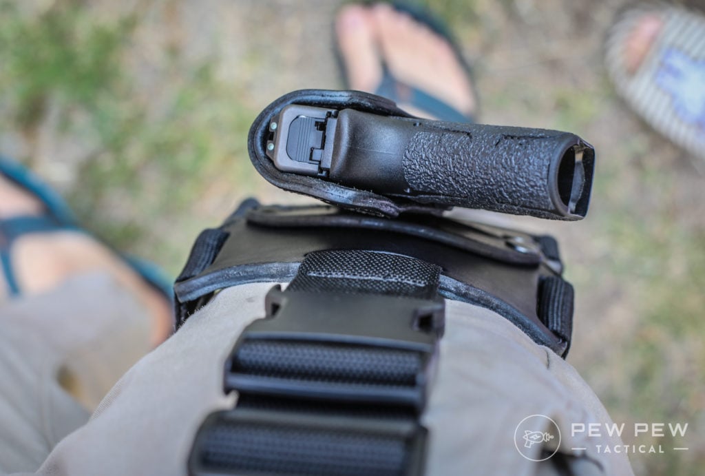 Revo Drop Leg Holster Top View