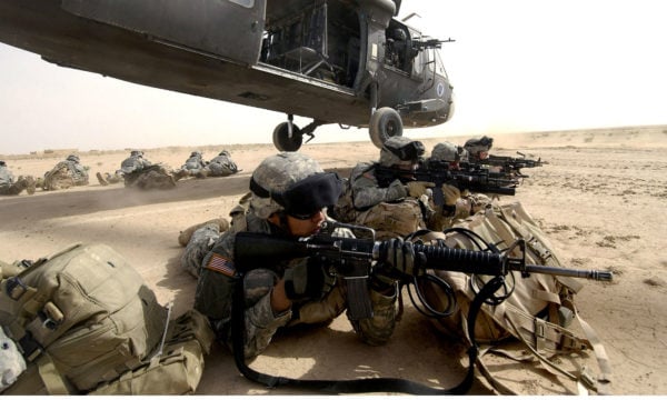 US Military in Desert