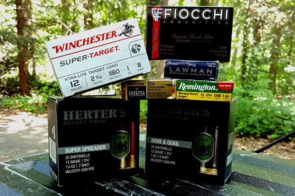 variety of shotgun ammunition