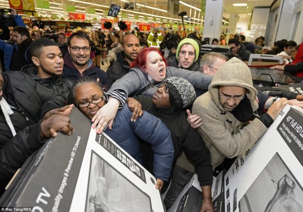 Black Friday Sale Crowd