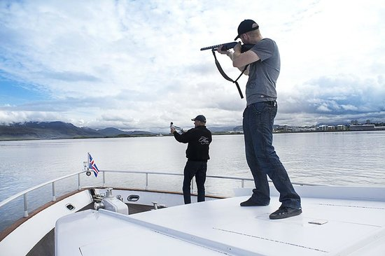 Using gun on boat