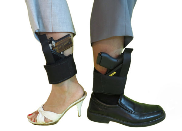 Man and Woman Examples of Ankle Carry