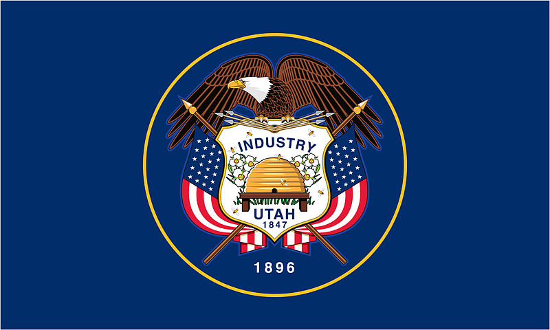 State flag of Utah (beehive included!)