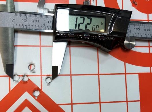 Winchester 55gr FMJ shooting 1.22-inche groups at 100 yards