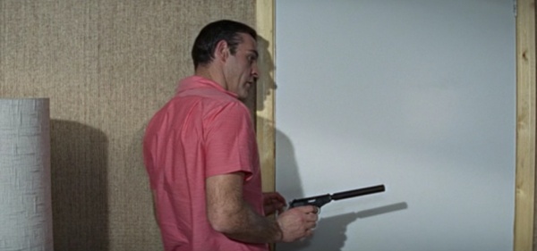 Connery’s James Bond with a Suppressed Walther PPK in Thunderball