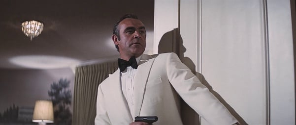 Sean Connery with a PPK as James Bond in Diamonds Are Forever