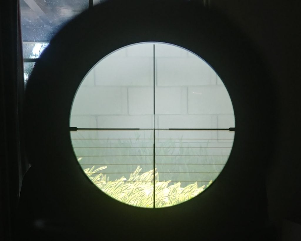 Sig through scope no lights