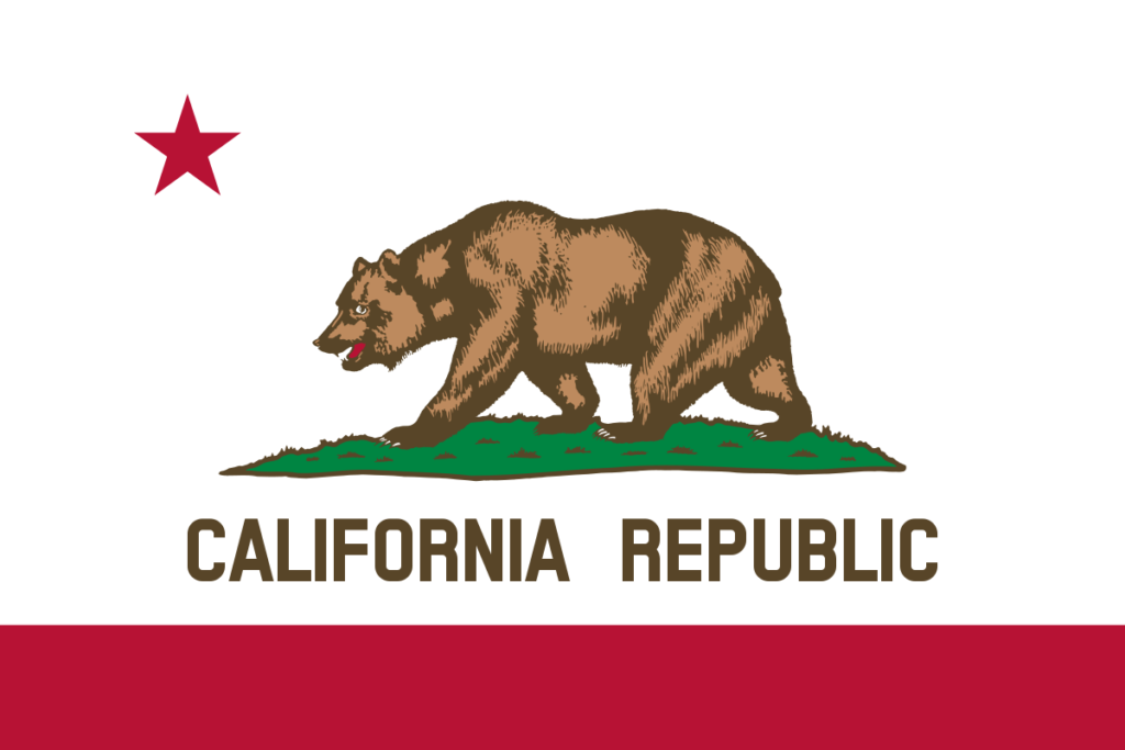 CA Flag with bear arms