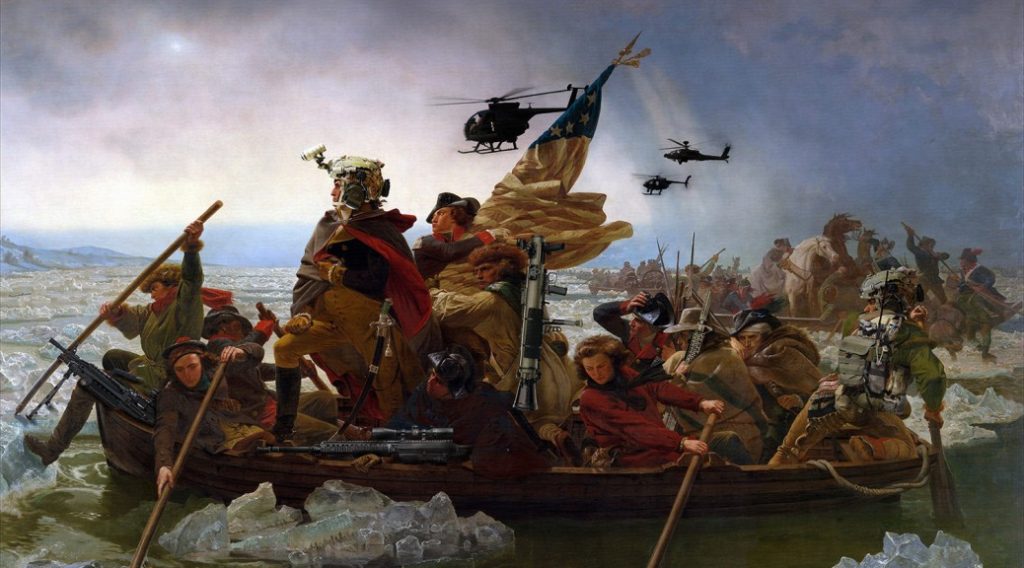 Washington crossing the Delaware, tactically.